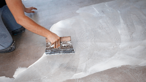 Prepare a subfloor for vinyl flooring